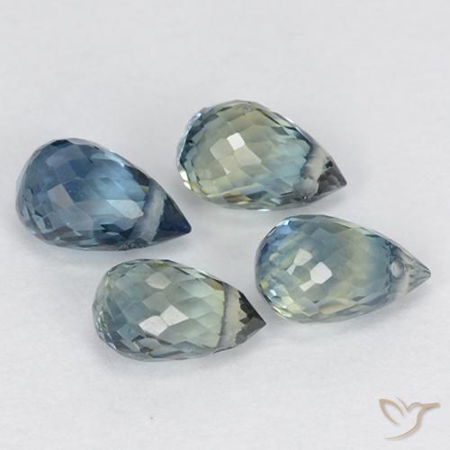 Sapphire Gemstones in 5.4 x 3.3 mm Size for Sale, Sapphire Stones in Multicolor Color