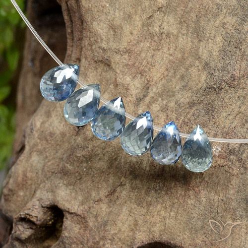 0.4ct Briolette with Hole Greenish Blue Sapphire for sale thumb image of 0.4ct Briolette with Hole Greenish Blue Sapphire (ID: 497720)