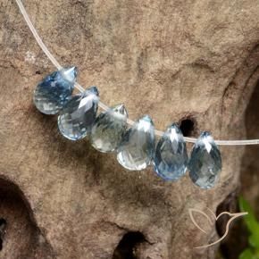 Sapphire Gemstones in 4.8 x 3 mm Size for Sale, Sapphire Stones in Pastel Blue Color