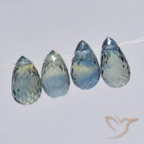 Sapphire Gemstones in 6 x 3.8 mm Size for Sale, Sapphire Stones in Pastel Blue Color