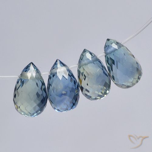 2.24ctw Natural Pastel Blue Sapphire, Briolette, VS