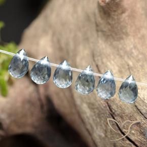 Sapphire Gemstones in 4.4 x 3 mm Size for Sale, Sapphire Stones in Light Blue Color
