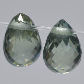 0.5ct Briolette with Hole Bluish Green Sapphire Gem for sale 0.5ct Briolette with Hole Bluish Green Sapphire Gem (ID: 498189)