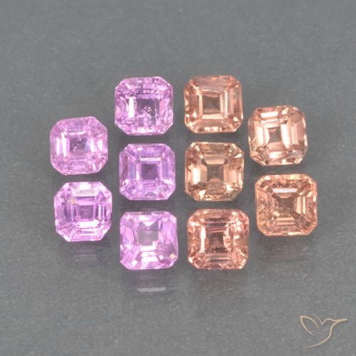 Multicolor Sapphire Gem - 0.2ct Octagon Step Cut (ID: 499358)