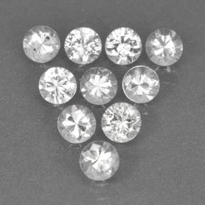 Blanco Zafiro Gema - 0.2ct Corte Diamante (ID: 499463)