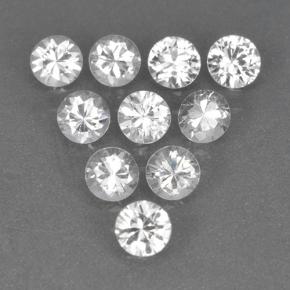 White Sapphire Gem - 0.2ct Diamond-Cut (ID: 499466)