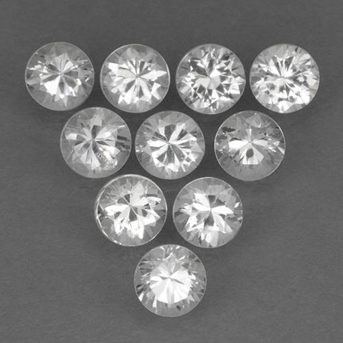 Bianco Zaffiro Gem - 0.2ct Taglio brillante (ID: 499647)