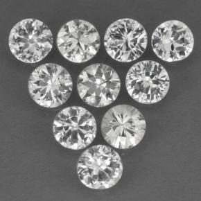 White Sapphire Gem - 0.2ct Diamond-Cut (ID: 499648)