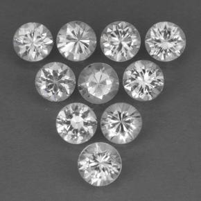 Blanco Zafiro Gema - 0.2ct Corte Diamante (ID: 499653)