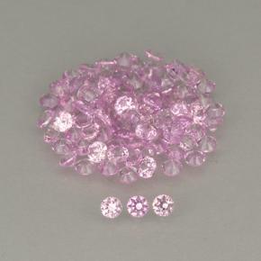 1.5 MM 50 PIECES ROUND NATURAL PINK SAPPHIRE DIAMOND CUT MADAGASCA 