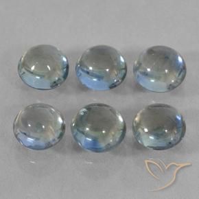 Sapphire Gemstones in 4 mm (calibrated) Size for Sale, Sapphire Stones in Light Blue Color