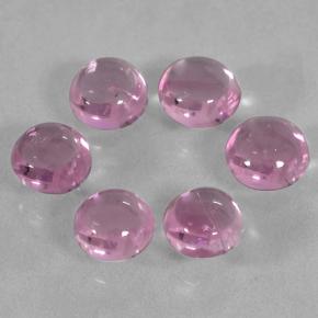 Royal Purple Pink Сапфир Камень - 0.2ct Круглый Кабошон (ID: 500465)
