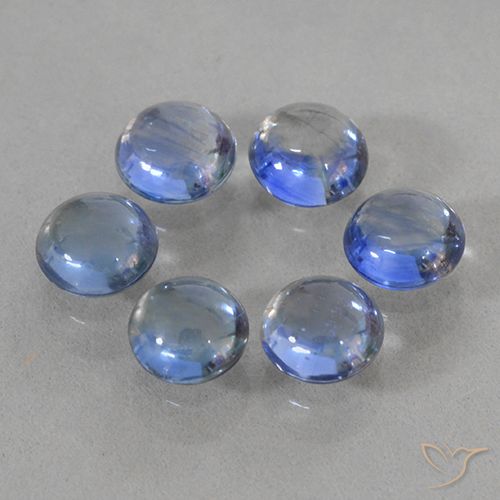 Medium Dark Blue Sapphire Gem - 0.3ct Round Cabochon (ID: 500467)