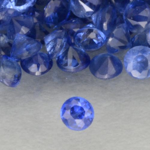 Blu scuro Zaffiro Gem - 0ct Taglio brillante (ID: 500511)