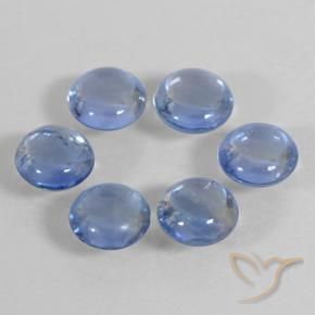 1.44 ctw Blue Sapphire Stones, Natural Sapphire in Round Cabochon Shape for Sale