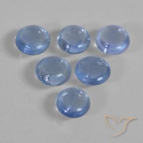 Sapphire Gemstones in 3.7 mm Size for Sale, Sapphire Stones in Baby Blue Color
