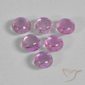 Sapphire Gemstones in 3.8 mm Size for Sale, Sapphire Stones in Light Royal Purple Pink Color