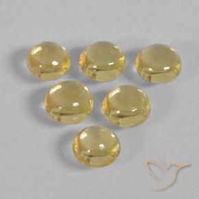 Sapphire Gemstones in 3.7 mm Size for Sale, Sapphire Stones in Deep Yellow Color