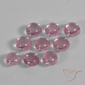 Sapphire Gemstones in 3.3 mm Size for Sale, Sapphire Stones in Medium Deep Pink Color