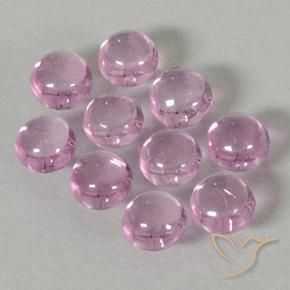 2.06 ctw Pink Sapphire Stones, Natural Sapphire in Round Cabochon Shape for Sale