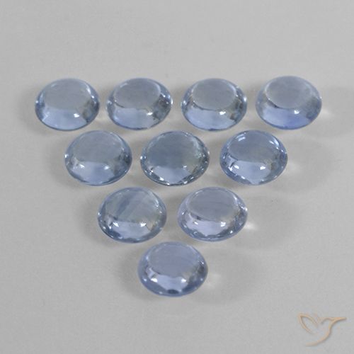 2.23ctw Natural Light Blue Sapphire, Round, Transparent