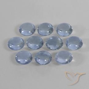 2.23 ctw Blue Sapphire Stones, Natural Sapphire in Round Cabochon Shape for Sale
