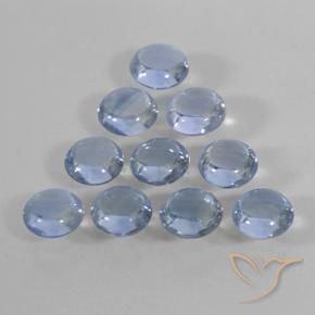 Sapphire Gemstones in 3.5 mm (calibrated) Size for Sale, Sapphire Stones in Light Blue Color