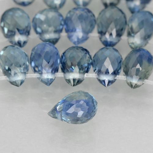 Light Blue Sapphire Gem - 0.3ct Briolette with Hole (ID: 500754)