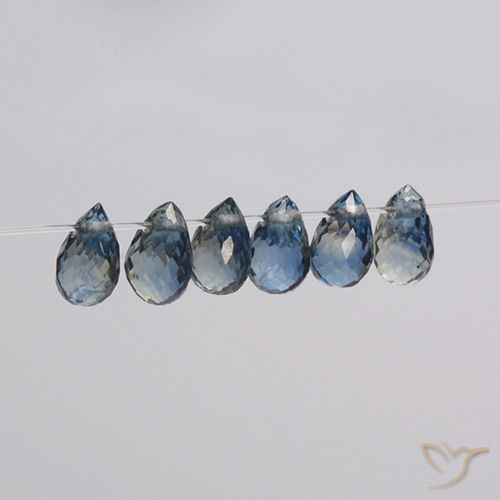 2.34ctw Natural Navy Blue Sapphire, Briolette, VS