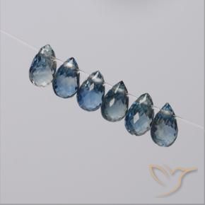Sapphire Gemstones in 5 x 3 mm (calibrated) Size for Sale, Sapphire Stones in Navy Blue Color