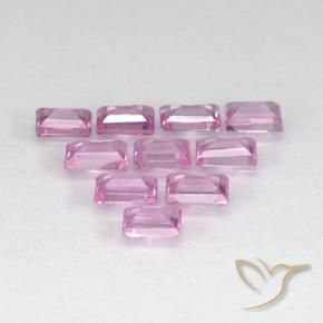Sapphire Gemstones in 3.1 x 2 mm Size for Sale, Sapphire Stones in Light Royal Purple Pink Color