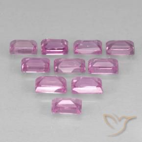Sapphire Gemstones in 3.2 x 2.1 mm Size for Sale, Sapphire Stones in Light Royal Purple Pink Color
