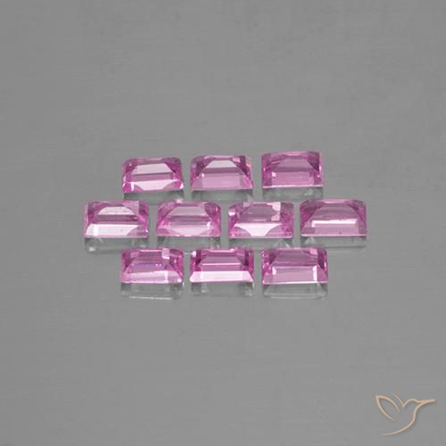 Sapphire Gemstones in 3.2 x 2.1 mm Size for Sale, Sapphire Stones in Light Pink Color