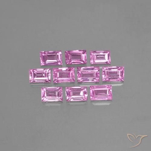 1.19ctw Natural Light Pink Sapphire, Baguette, VS