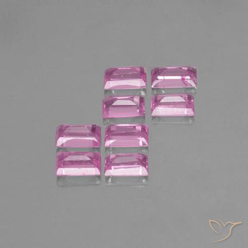 Sapphire Gemstones in 3.4 x 2.2 mm Size for Sale, Sapphire Stones in Light Royal Purple Pink Color