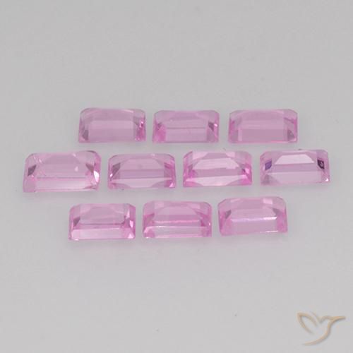 Sapphire Gemstones in 3.1 x 2 mm Size for Sale, Sapphire Stones in Very Light Royal Purple Pink Color