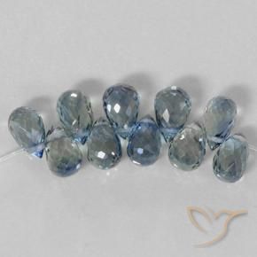 Sapphire Gemstones in 5.6 x 3.7 mm Size for Sale, Sapphire Stones in Pastel Blue Color