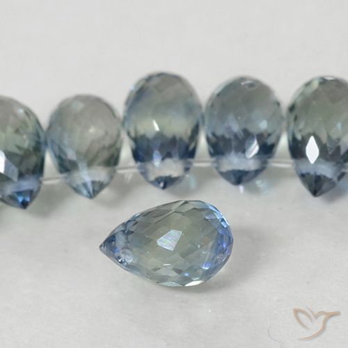 6.03ctw Natural Light Blue Sapphire, Briolette, VS