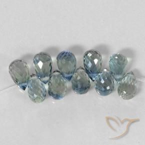 Sapphire Gemstones in 5.8 x 3.5 mm Size for Sale, Sapphire Stones in Light Blue Color