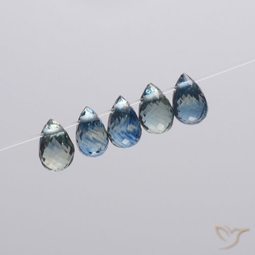 2.21ctw Natural Navy Blue Sapphire, Briolette, VS