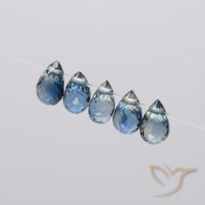 Sapphire Gemstones in 4.8 x 2.8 mm Size for Sale, Sapphire Stones in Pastel Blue Color