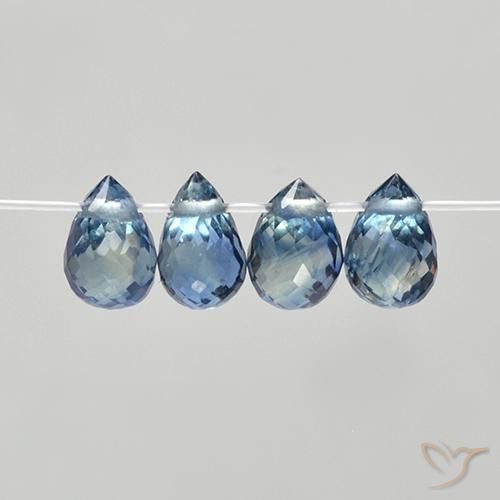 1.78ctw Natural Blue Sapphire, Briolette, VS