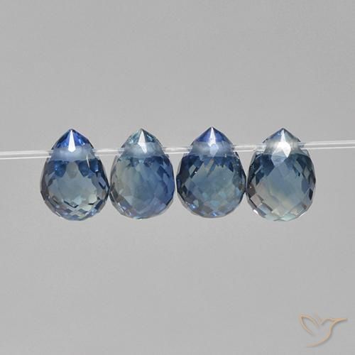 1.31ctw Natural Navy Blue Sapphire, Briolette, VS