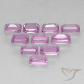 Sapphire Gemstones in 3.4 x 2 mm Size for Sale, Sapphire Stones in Light Royal Purple Pink Color