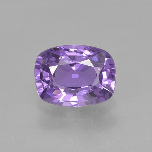 1.04 ct Loose Violet Sapphire, 6.7 x 5.1 mm Cushion Cut From Tanzania, Photo A