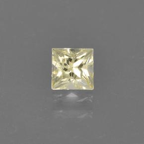 0.4ct Princess-Cut Light Yellow Sapphire Gem for sale 0.4ct Princess-Cut Light Yellow Sapphire Gem (ID: 502062)