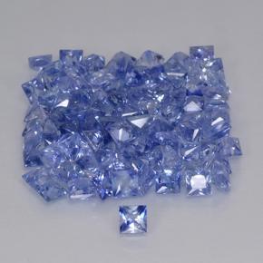 0.19 ct Blue Sapphire Stone, Natural Sapphire in Princess-Cut Shape for Sale
