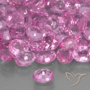 Sapphire Gemstones in 5.1 x 4.2 mm Size for Sale, Sapphire Stones in Intense Purple Color