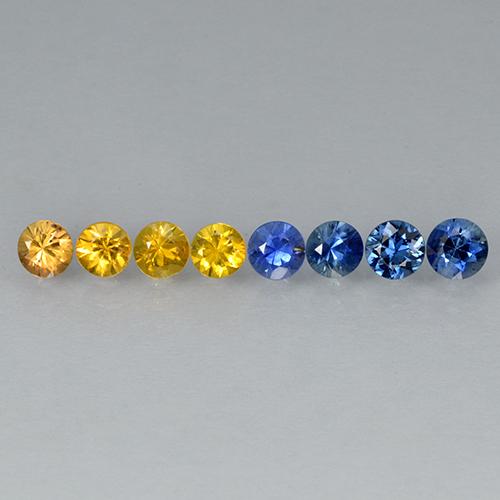 Multicolor Sapphire Gem - 0.3ct Diamond-Cut (ID: 503664)