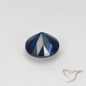Sapphire Gemstone in 5 mm (calibrated) Size for Sale, Sapphire Stone in Night Blue Color